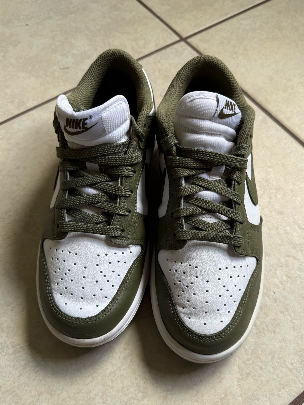 OLIVE GREEN NIKE DUNKS